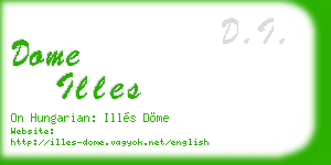 dome illes business card